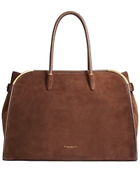 Donna Karan New York Leather Dog Clip Extra-Large Satchel Handbag