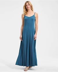 Lands' End Women's Silky Knit Godet Maxi Dress