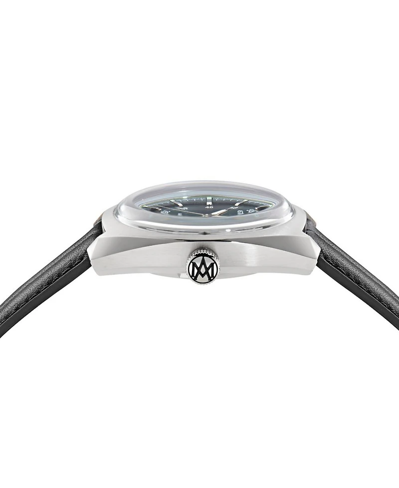 Aston Martin F1 Men's Automatic Leather Strap Watch 41mm