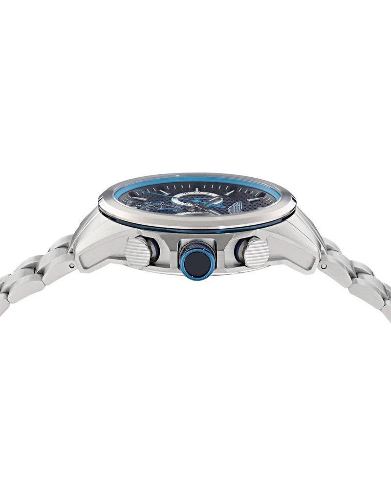 Aston Martin F1 Men's Quartz Green Guilloche Stainless Steel Bracelet Watch 44mm