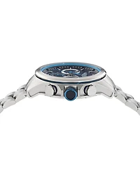 Aston Martin F1 Men's Quartz Green Guilloche Stainless Steel Bracelet Watch 44mm
