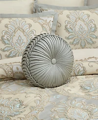 J Queen New York Rita Tufted Decorative Pillow, 15" Round