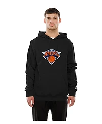 New Era Men's Black York Knicks Front Back Logo Hoodie