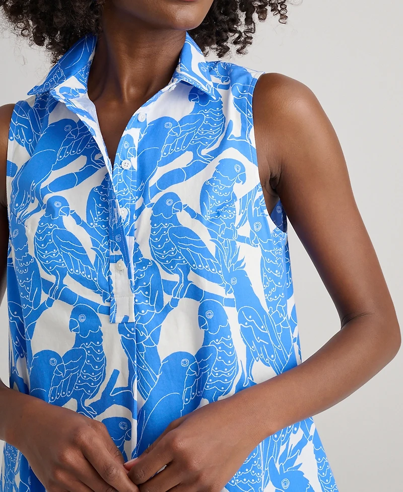 UNTUCKit Women's Stretch Cotton Printed Jordan Dress