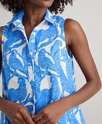 UNTUCKit Women's Stretch Cotton Printed Jordan Dress