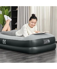 Sealy Baby Tritech Twin Sized 16" Air Mattress Bed 2 Person w/Built-In Ac Pump & Bag