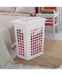 Sterilite Rectangular LiftTop Plastic Clothes Laundry Hamper Bin with Lid