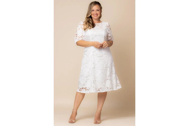 Kiyonna Plus Emma Lace Shift Dress