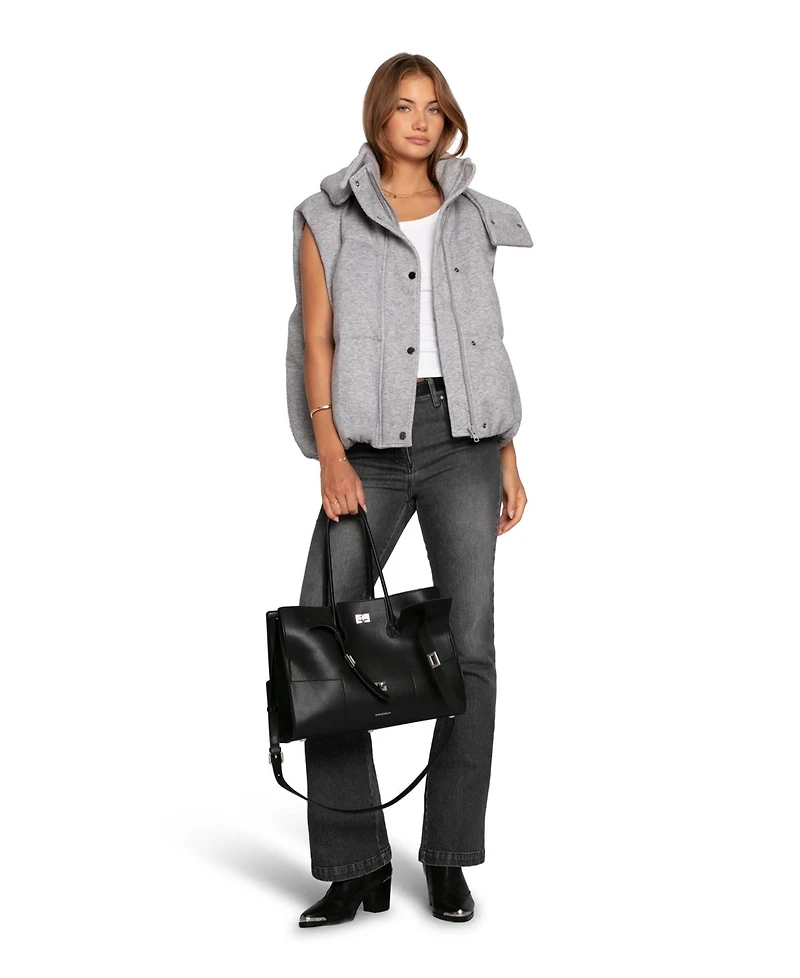 Belle & Bloom Women's Golden Hour Hooded Puffer Vest