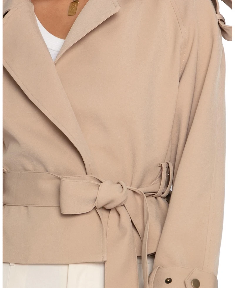 Belle & Bloom Women's Fast Car Cropped Trench