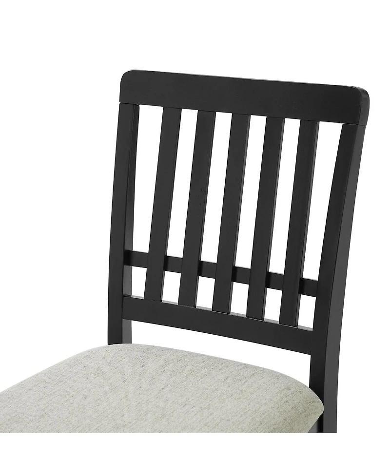 Streamdale Furniture 5-Piece Round Dining Set for 4 - Wood Table and 4 Chairs