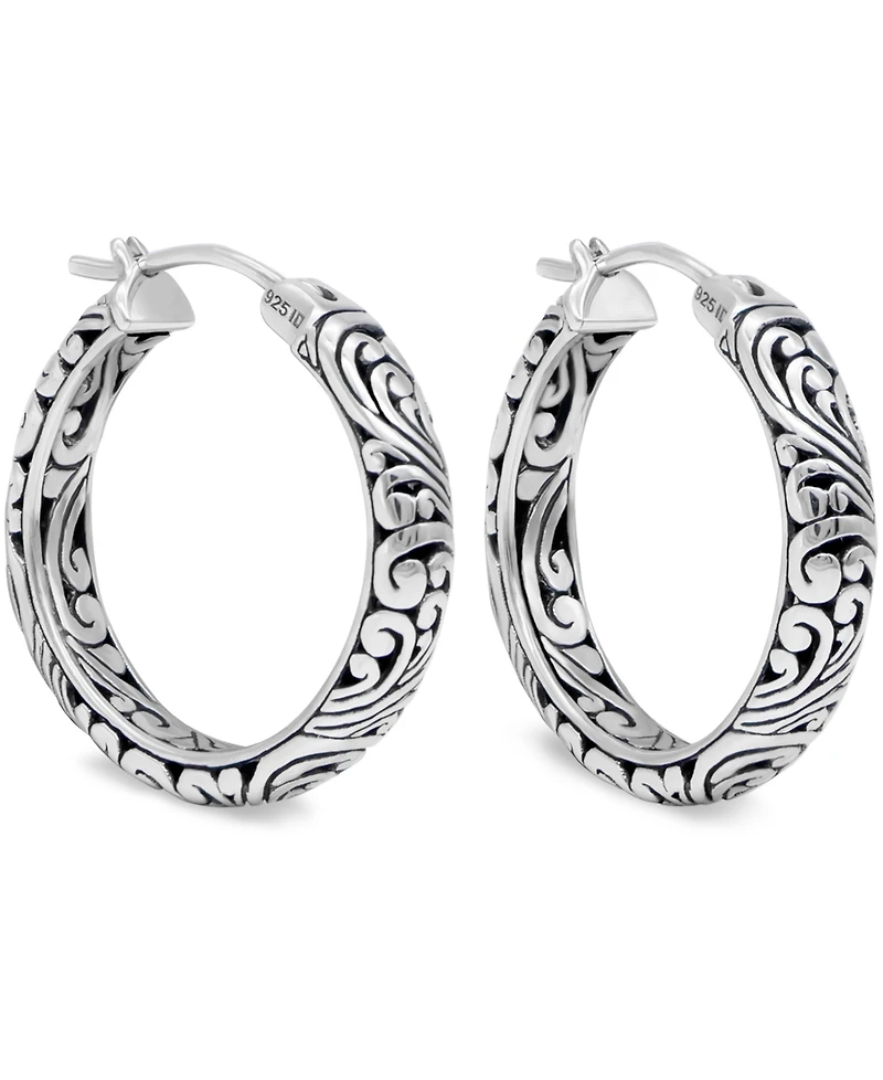 Devata 20mm Hoop Earrings Sterling Silver
