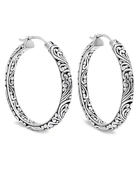 Devata 20mm Hoop Earrings in Sterling Silver