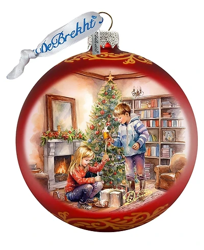 Designocracy Cherished Moments Lg Mercury Christmas Glass Collectible Ornaments G. DeBrekht