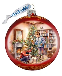 Designocracy Cherished Moments Lg Mercury Christmas Glass Collectible Ornaments G. DeBrekht