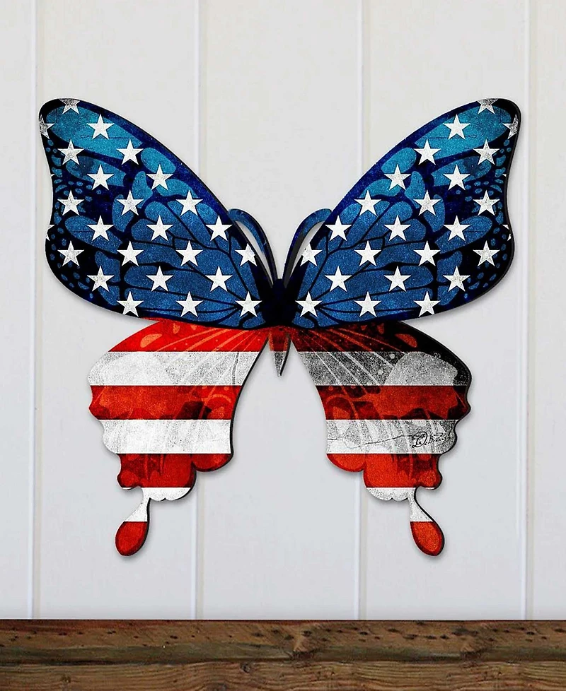 Designocracy Usa Butterfly Holiday Door Decor