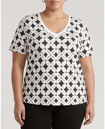 Universal Standard Women's Plus V Rex Tops