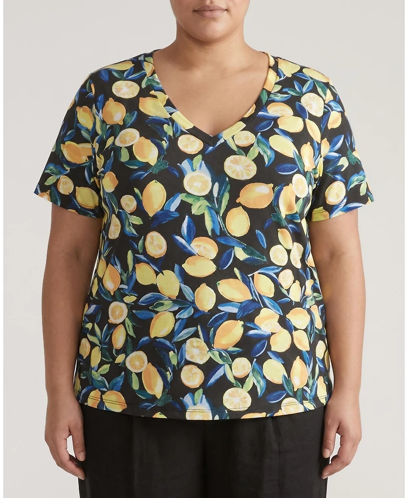Universal Standard Women's Plus V Rex Tops
