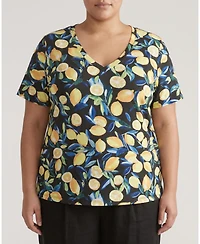 Universal Standard Women's Plus V Rex Tops