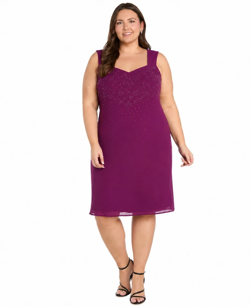 R & M Richards Plus Removable Jacket Dress 2-Piece Set
