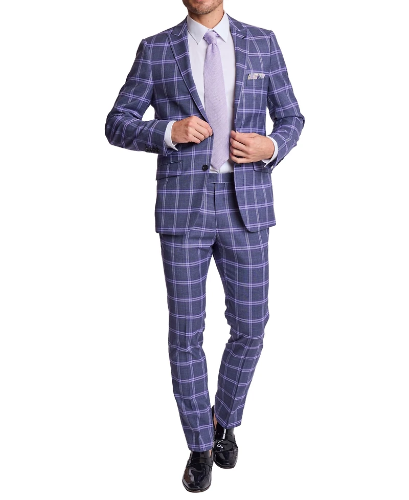 Paisley & Gray Men's Ashton Slim-Fit Peak Lapel Collar Suit Jacket
