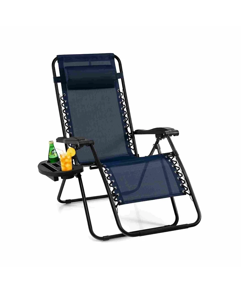 Inolait Outdoor Folding Zero Gravity Reclining Lounge Chair