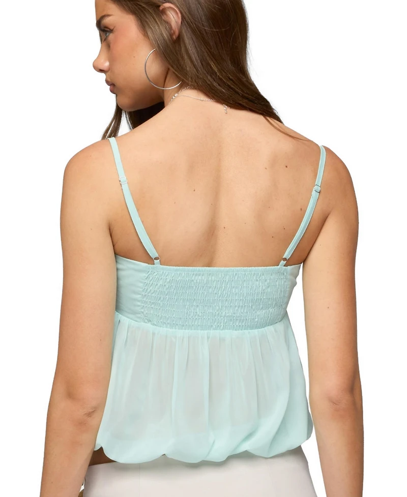 Edikted Women's Helena Chiffon Bubble Top