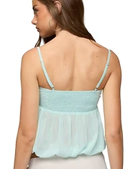 Edikted Women's Helena Chiffon Bubble Top
