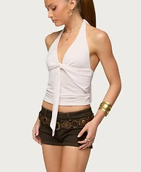 Edikted Women's Belindah Twist Front Halter Top