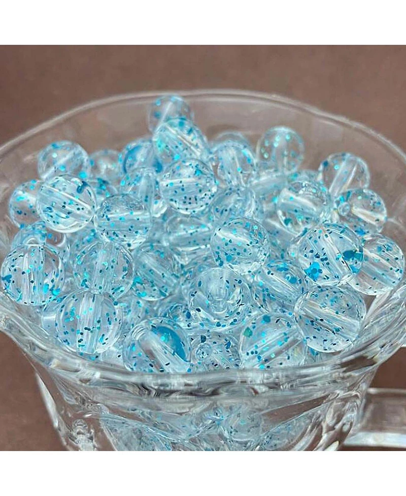 Sevorley 160Piece Set 10mm Acrylic Round Loose Beads for Diy Jewelry