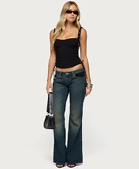 Edikted Women's Adi Grommet Lace Up Corset