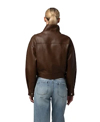 Blank Nyc Women's High Mock Collar Jacket