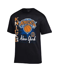 Champion Men's Black New York Knicks Vertical Jersey T-Shirt