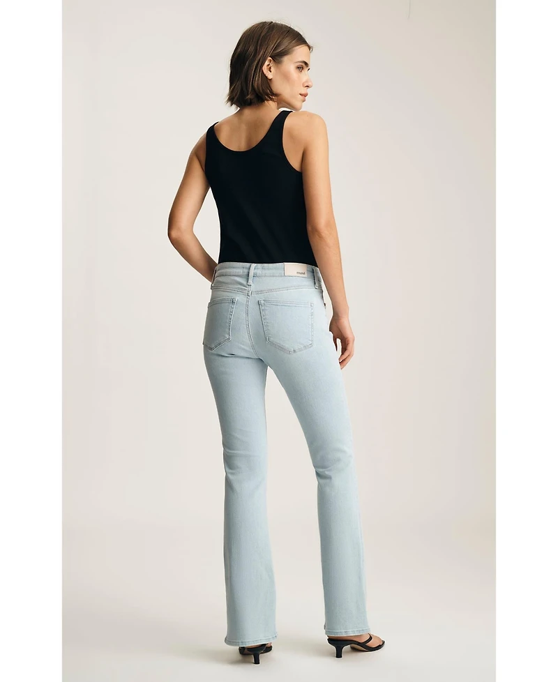 Mavi Jeans Women's Molly Mid Rise Bootcut Bleached Flex Blue