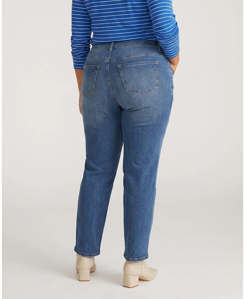 Universal Standard Women's Seine High Rise Straight Leg Jean 29 Inch