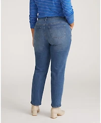 Universal Standard Women's Seine High Rise Straight Leg Jean 29 Inch