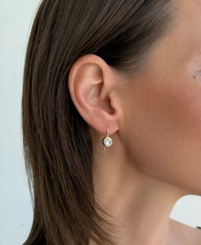 Adornia Gold Lollipop Crystal Drop Earrings