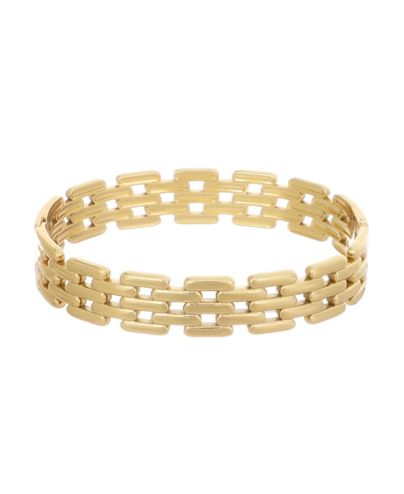 Adornia Gold Chain Cuff with Invisible Clasp Bracelet