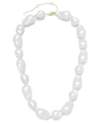 Adornia Chunky Imitation Pearl Necklace