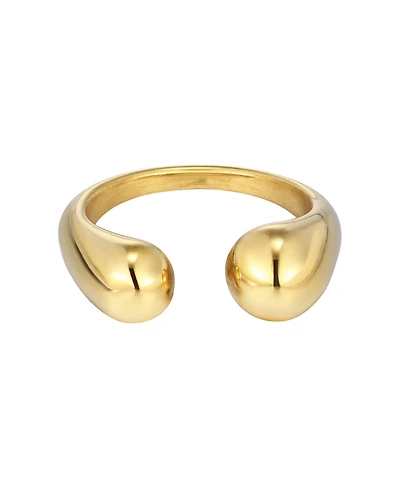 Adornia Tarnish Resistant Gold Hug Ring