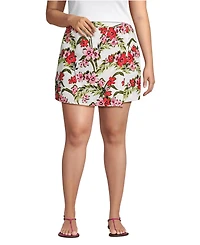 Lands' End Women's Linen Above the Knee Skort