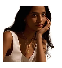 Satya Jewelry Sacred Connection Heart Lotus Stud Earrings