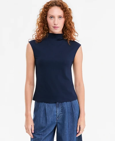 On 34th Women's Funnel Neck Sleeveless T-Shirt, Macy's Exclusive