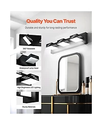 Midola 3-Light Led Modern Bathroom Vanity Light Fixtures 19.69-Inch Wall Light Fixtures for Indoor Home Bathroom