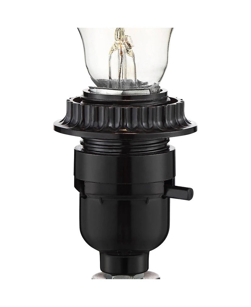 360 Lighting Rita Modern Accent Table Lamps Set of 2 with Round Risers 18 1/2" High Glass Shade for Bedroom Living Room Bedside Kids