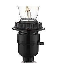 360 Lighting Rita Modern Accent Table Lamps Set of 2 with Round Risers 18 1/2" High Glass Shade for Bedroom Living Room Bedside Kids