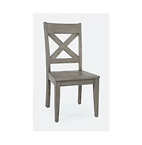 Jofran Outer Banks Reclaimed Pine X-Back Chair (Set of 2)
