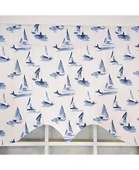 Rlf Home 100percentage Cotton Sailboats Regal With Lining Rod Pocket Window Valance