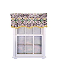 Rlf Home 100percentage Cotton Suzani Provance With Lining Rod Pocket Window Valance
