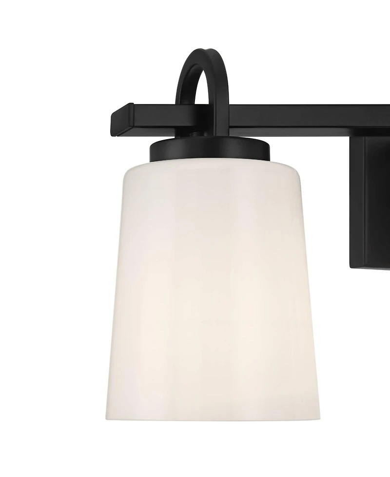 Possini Euro Design Barnes 24" High 3 Light Bathroom Vanity Wall Lamp Light Fixture Mount Over The Sink Mirror Hardwired